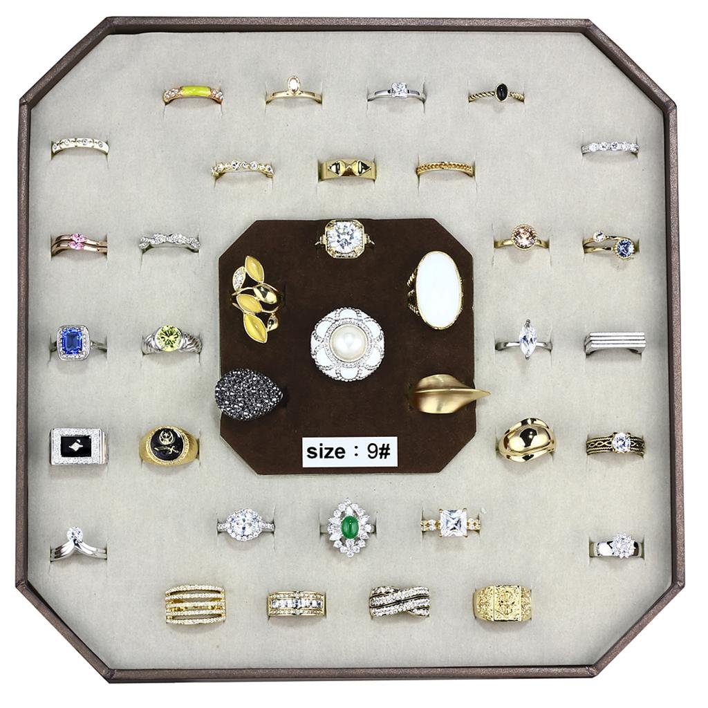 001 SIZE9 Assorted Brass Ring with Assorted in Assorted VK