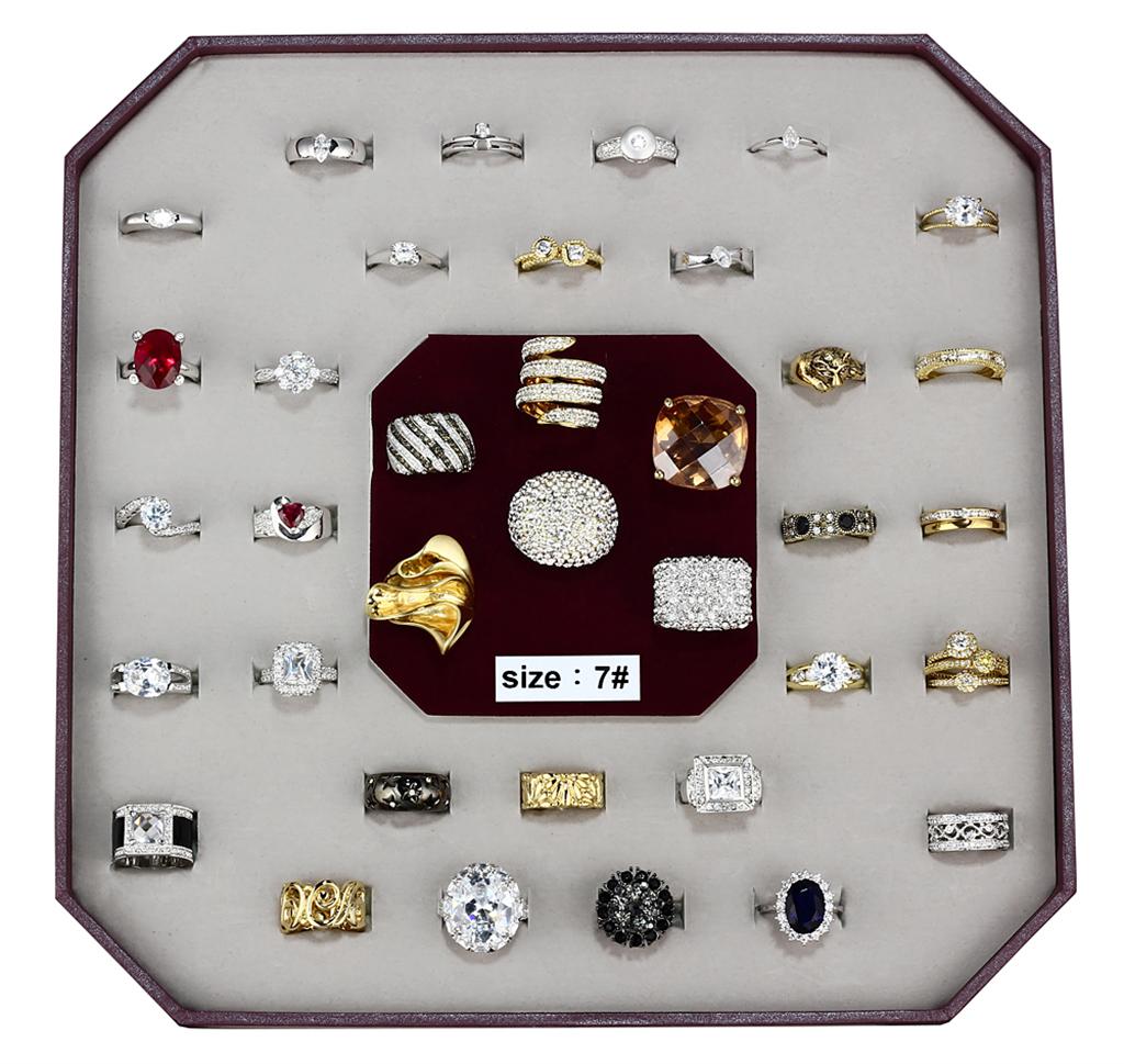 004 SIZE7 Assorted Brass Ring with Assorted in Assorted VK