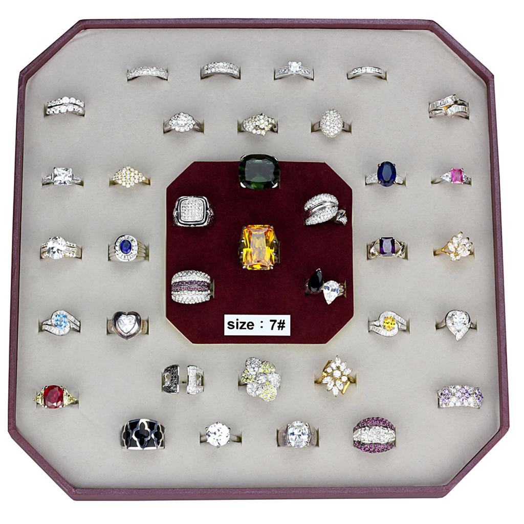 001 SIZE7 Assorted 925 Sterling Silver Ring with Assorted in Assorted VK925