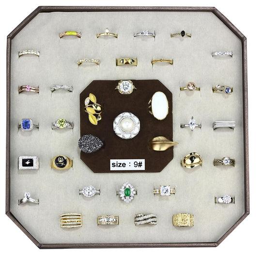 001 SIZE9 Assorted Brass Ring with Assorted  in Assorted VK 