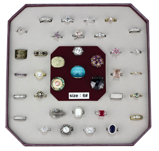 003 SIZE6 Assorted Brass Ring with Assorted  in Assorted VK 