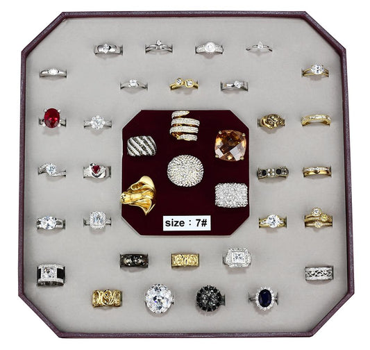 004 SIZE7 Assorted Brass Ring with Assorted  in Assorted VK 