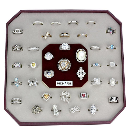 003 SIZE8 Assorted 925 Sterling Silver Ring with Assorted  in Assorted VK925 